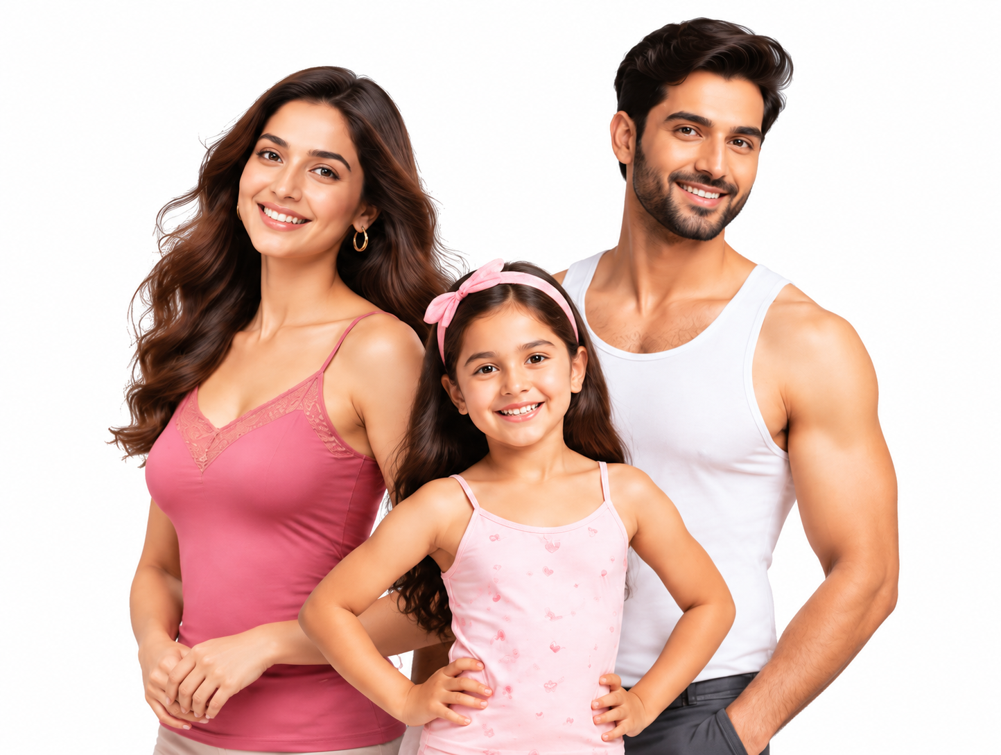 Women, men and kids innerwear collections